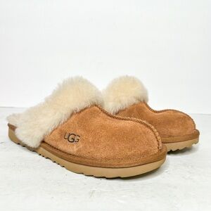 UGG Disquette Slipper Tan Sherpa Lined Slippers Size 5 Women’s Mules